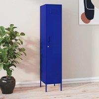 Berkfield Home Locker Cabinet Navy Blue 35x46x180 cm Steel | Size: 35 x 46 x 180 cm