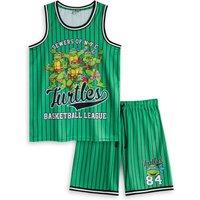 Teenage Mutant Ninja Turtles Men's 2 Piece Basketball Set | Green | Size: 3XL