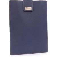 Catwalk Collection Handbags Women's Paige Large Leather Laptop Sleeve Protector in Blue