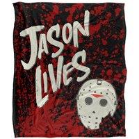 Warner Brothers Friday The 13Th Silky Touch Super Soft Throw Blanket 152x127cm in White | Size: 152x127 cm