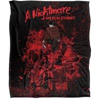 Warner Brothers Nightmare On Elm Street Silky Touch Super Soft Throw Blanket 152x127cm in White | Size: 152x127 cm