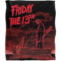 Warner Brothers Friday The 13Th Silky Touch Super Soft Throw Blanket 152x127cm in White | Size: 152x127 cm