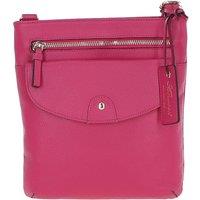 Ashwood Leather Women's 'Five CB' Real Leather Cross Body Bag in Pink