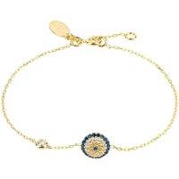 Latelita Women's Evil Eye Bracelet Gold in Blue