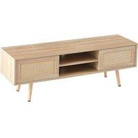 Moderna TV Stand Cabinet Light Wood 40cm in Brown
