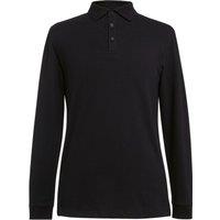 Brook Taverner Men's Frederick Long-Sleeved Polo Shirt in Black | Size: Large
