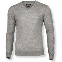 Nimbus Men's Ashbury Knitted V Neck Jumper in Grey | Size: Large
