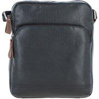 Ashwood Leather Men's 'Bruno' Real Leather Vintage Medium Flight Shoulder Bag in Black