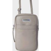Assots London Women's 'LEO' Real Leather Crossbody Mobile Phone Bag in Beige