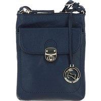Ashwood Leather Women's Real Leather Crossbody Bag in Navy