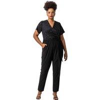 Curve Sparkle Wrap Jumpsuit