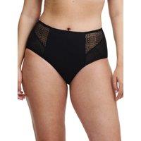 Chantelle Women's Intrigue High Waist Brief in Black | Size: 20