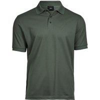 TEE JAYS Men's Luxury Stretch Short Sleeve Polo Shirt in Jade | Size: 2XL