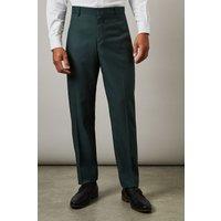 Burton Men's Dark Green Slim Fit Suit Trousers | Size: 34S