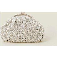Bridal Embellished Clip Frame Bag
