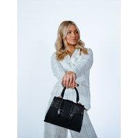 Croc Top Handle and Crossbody Bag