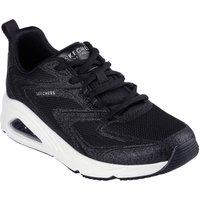 Skechers Women's Tres-Air Uno Glit-Airy Trainers in Black | Size: 4