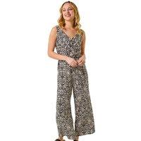 Dusk Abstract Print Jumpsuit