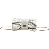 Bow Evening Clutch Bag with Sparkling Rhinestones