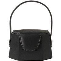 Geometric Satin Flap Evening Clutch