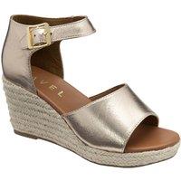 Ravel Women's 'Belby' Leather Wedge Sandals in Rose Gold | Size: 7
