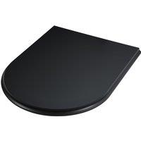 Adam Fires & Fireplaces Adam Double Sided Curved Stove Hearth in Black
