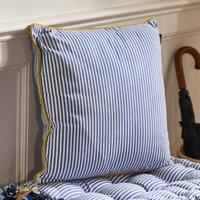 Dibor Traditional Style Red Stripe Quilted Summer Outdoor Garden Bench Cushion L100cm x W40cm | Size: Large