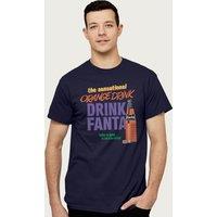 Fanta Men's The Sensational Orange Drink T-Shirt in Navy | Size: Medium