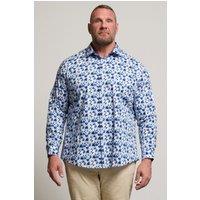 BadRhino Men's Geometric Long Sleeve Shirt in Light Blue | Size: 21 inches