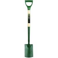 Pegdev Ergonomic Steel Border Spade Ash Ergo YD Handles 2kg Weight 28" Length Precision in Dark Green