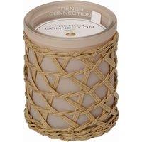French Connection Woven Detail Stone Collection - Bergamot & Jasmine Candle 200G (1-Wick) - FCC001CS in Beige | Size: Large
