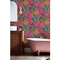 Envy Eden Floral Wallpaper | Hot Pink | Size: 10000mm x 520mm