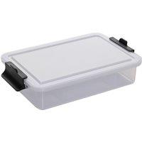 Farberware Multi-Purpose Food Storage Container 11 Dividers & Chopping Board Lid, 20x32cm in Clear | Size: 20x32 cm