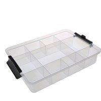 Farberware Multi-Purpose Food Storage Container 11 Dividers & Plastic Chopping Board, 30x40.5cm in Clear | Size: 30x40.5 cm