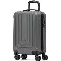 Flight Knight 55x30x20cm Cabin Carry Bag Hard Shell Suitcase 100+ Airline Approved in Grey