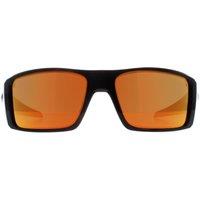 Oakley Men's Wrap Polished Black Prizm Ruby Heliostat