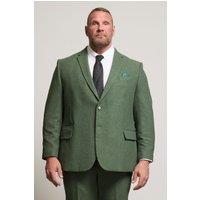 BadRhino Men's Tweed Suit Jacket in Green | Size: 56R