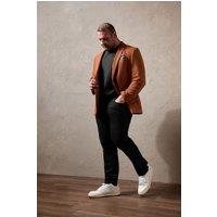 BadRhino Men's Tweed Suit Jacket in Burnt Orange | Size: 48R