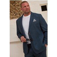 BadRhino Men's Tailoring Linen Suit Jacket in Dark Navy | Size: 48R