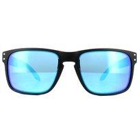 Oakley Men's Rectangle Matt Black Prizm Sapphire Polarized Sunglasses