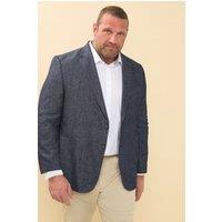 BadRhino Men's Denim Chambray Suit Jacket in Blue | Size: 54L