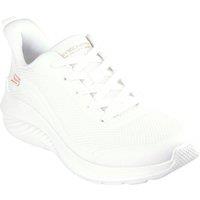 Skechers Women's Bobs Squad Waves Still Wading Trainers in White | Size: 8