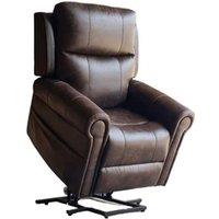 Chester Rise and Recline Armchair Electric Dual Motor Brown