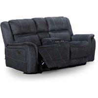 Cassandra Electric 2 Seater Leather Like Sofa Grey