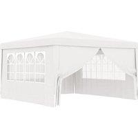 Berkfield Home Professional Party Tent with Side Walls 4x4 m White 90 g/m?