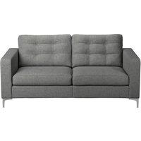 Furnishings For Less UK Smart Hackney Fabric 3 Seater Sofa Formal Saphire Blue or Pewter Grey in Charcoal