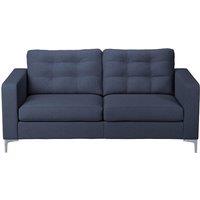 Furnishings For Less UK Smart Hackney Fabric 3 Seater Sofa Formal Saphire Blue or Pewter Grey