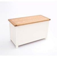 Cabinet Bits Lovere Off-White Blanket Box Ottoman
