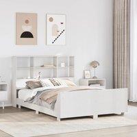 Berkfield Home Bed Frame without Mattress White 140x190 cm Solid Wood Pine