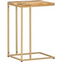 Berkfield Home Side Table 35x45x65 cm Solid Mango Wood in Brown | Size: 35 x 45 x 65 cm
